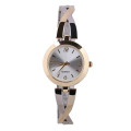 Reloj de plata del diseñador del color del oro del reloj de señora, juegos del reloj del regalo de la promoción